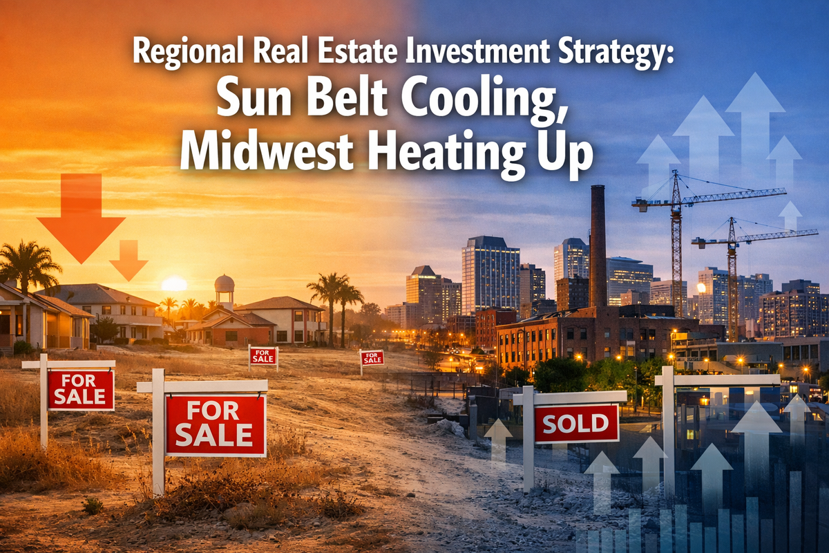 Regional Real Estate Investment Strategy: Why Sun Belt Markets Are Cooling While Midwest Opportunities Heat Up