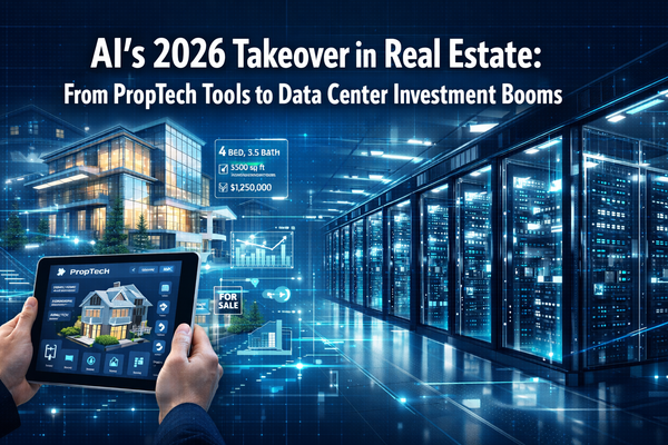 AI's Takeover in Real Estate: From PropTech Tools to Data Center Investment Booms